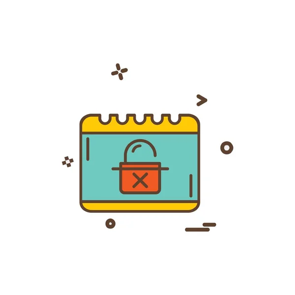 Cyber Security Icon Design Vector — Stock Vector