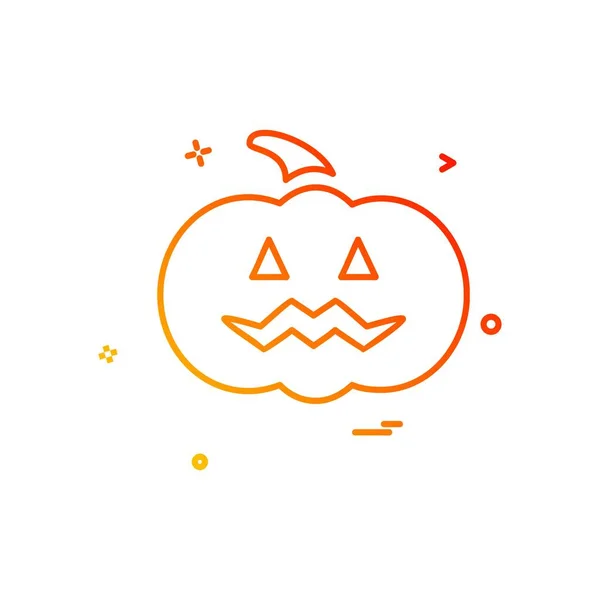 Halloween Ikon Design Vektor — Stock vektor