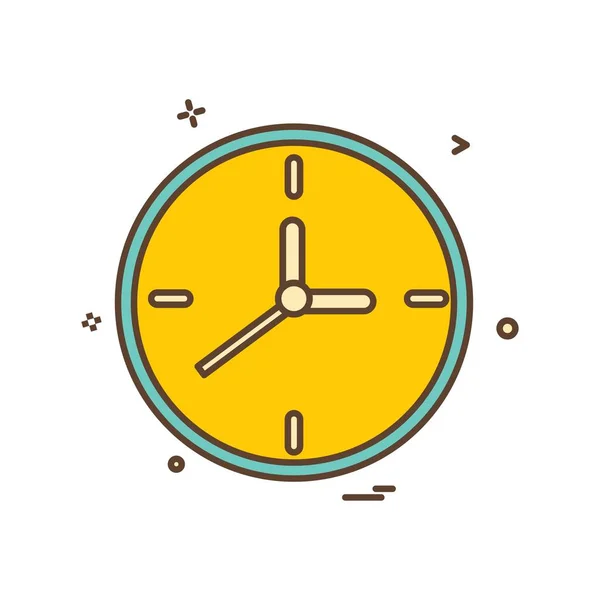 Ρολόι Ρολόι Εικονίδιο Διανυσματικό Σχεδιασμό — Διανυσματικό Αρχείο