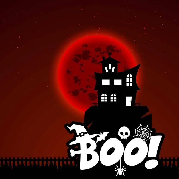 Happy Halloween Gruselige Nacht Hintergrund — Stockvektor