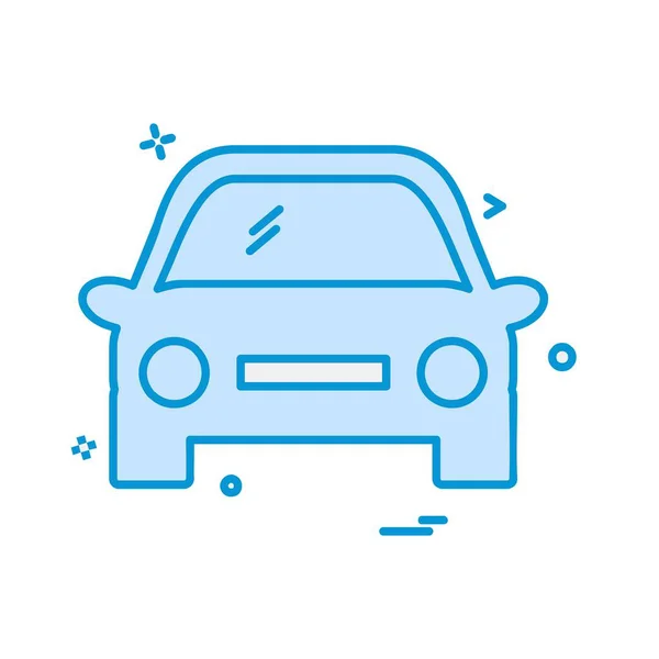 Auto Flache Symbol Vektor Illustration — Stockvektor