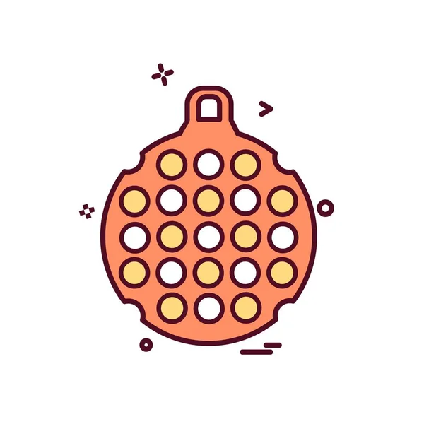 クリスマス ボールのアイコンのデザインのベクトル — ストックベクタ