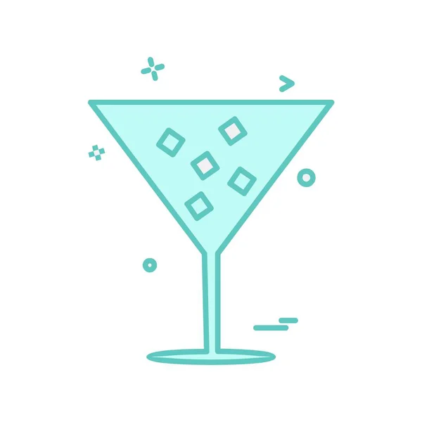 Drink Icon Design Bunte Vektorillustration — Stockvektor