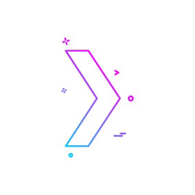 Sağ ok simge tasarlamak vektör