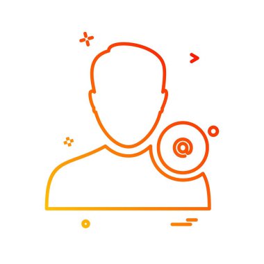 Avatar erkek simge tasarım vektörü