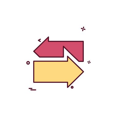 Ok simgesi tasarım vektörü