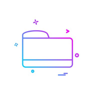 Klasör simge tasarlamak vektör