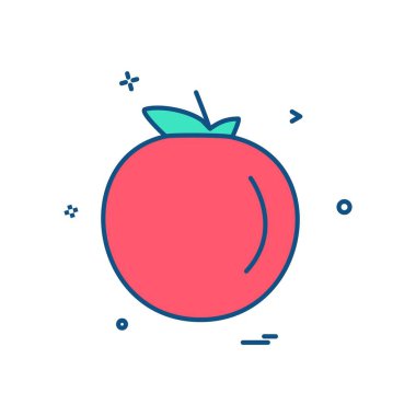 Gıda simgesi tasarım vektörü