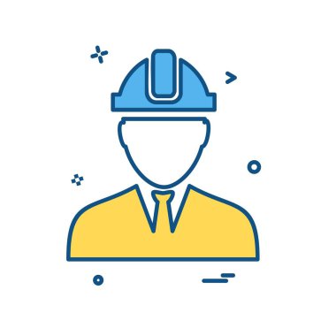 Erkek avatar simge tasarlamak vektör