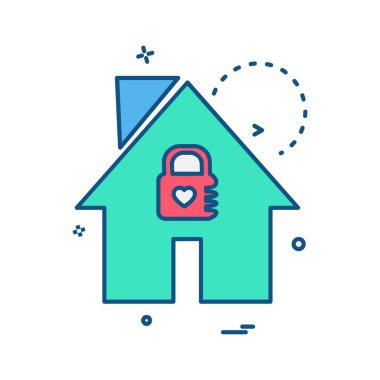 Emlak simge tasarlamak vektör