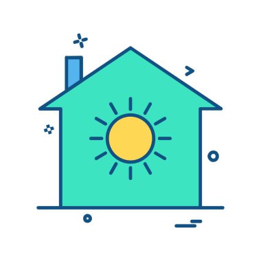 Ev simgesi tasarım vektörü 