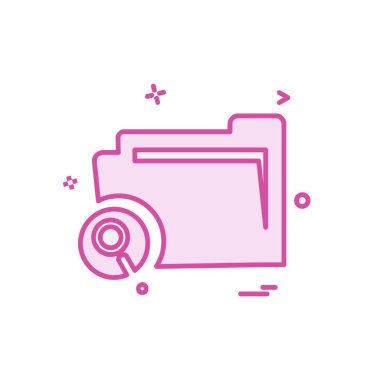 Klasör simge tasarlamak vektör