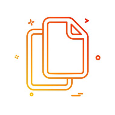 Dosya simgesi tasarım vektörü