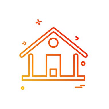 Ev simgesi tasarım vektörü