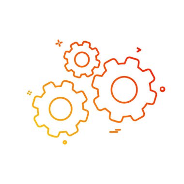 Vites simgesi tasarım vektörü