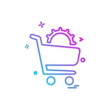 Vites simgesi tasarım vektörü