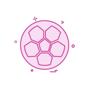 Futbol ikonu tasarım vektörü