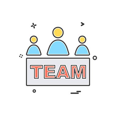 Grup avatar simge tasarlamak vektör