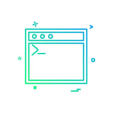 Web yerleşim simgesi tasarım vektörü