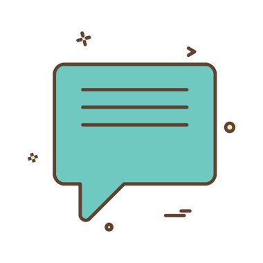 İleti simgesi tasarım vektörü 