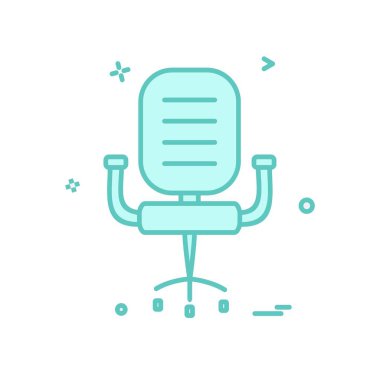 Sandalye simge tasarlamak vektör