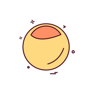 Meyve simgesi tasarım vektörü