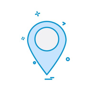 Gezinti simgesi tasarım, renkli vektör çizim