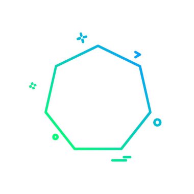 Pentagon simge tasarım vektörü