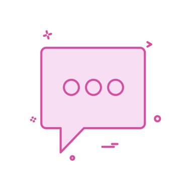 Sohbet simgesi tasarım vektörü