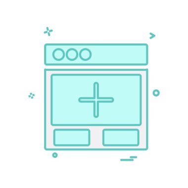 Web düzeni simge tasarım vektörü