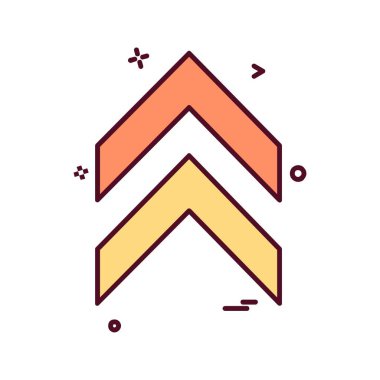 Ok simgesi tasarım vektörü