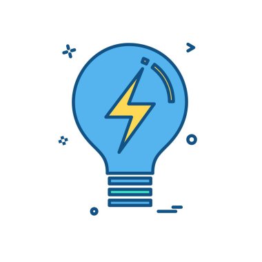 ampul simgesi tasarım vektörü