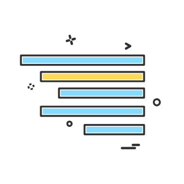 Metin hizalama simge tasarlamak vektör