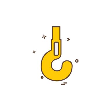 Donanım aracı simgesi tasarım, renkli vektör çizim 