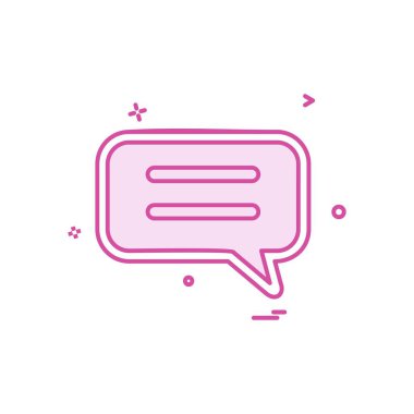 Sohbet simgesi tasarım vektörü