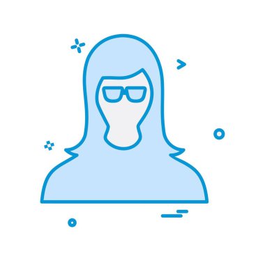 Kadın simge tasarlamak vektör