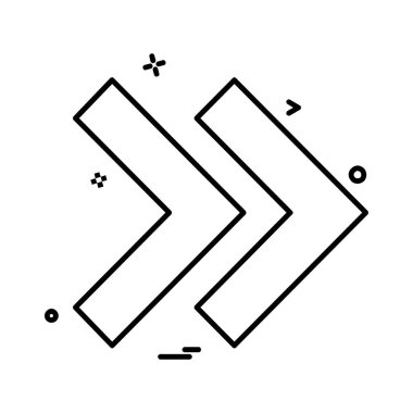 Ok simgesi tasarım vektörü