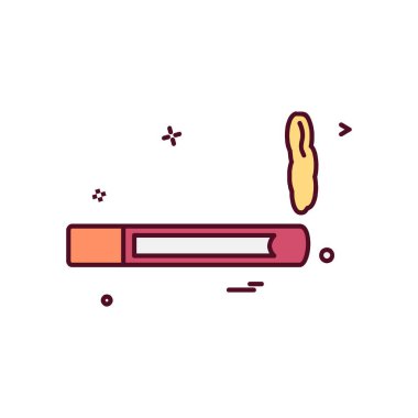 Sigara simgesi tasarım vektörü