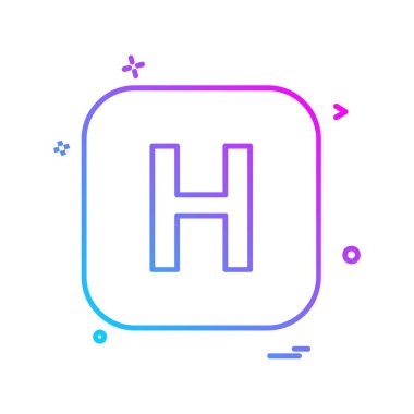 İngilizce alfabe simge tasarlamak vektör 