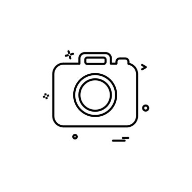 Kamera simge vektör tasarımı