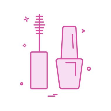 Kozmetik simgesi tasarım vektörü