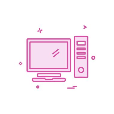 Bilgisayar simgesi tasarım vektörü