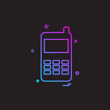 Bilgisayar Teknolojisi simgesi tasarım vektörü