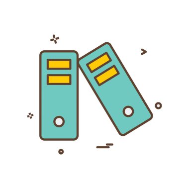 Dosya simgesi tasarım vektörü