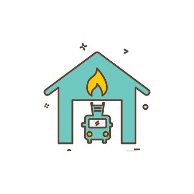 Simge tasarım vektörü oluşturuluyor