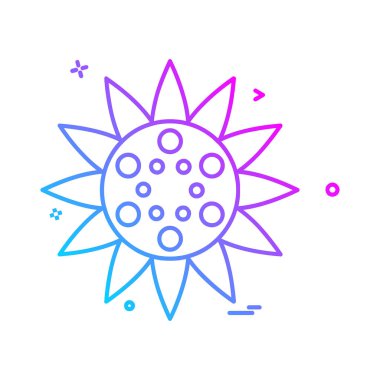 Çiçek simge tasarlamak vektör