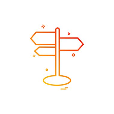 işareti yol işareti simge vektör tasarımı