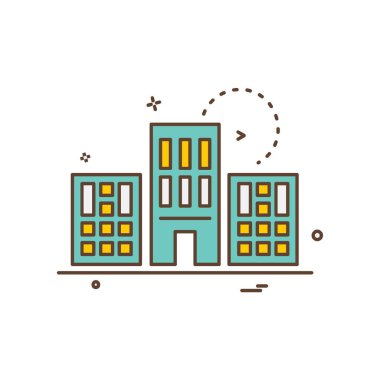 Emlak simge tasarlamak vektör