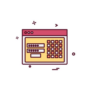 İş simgesi tasarım vektörü