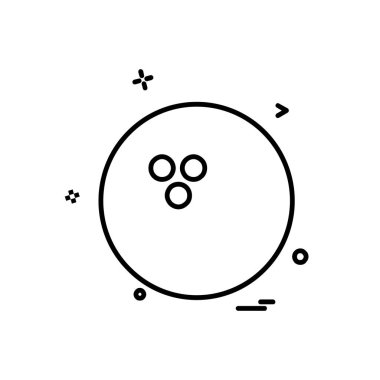 Topu simge tasarlamak vektör